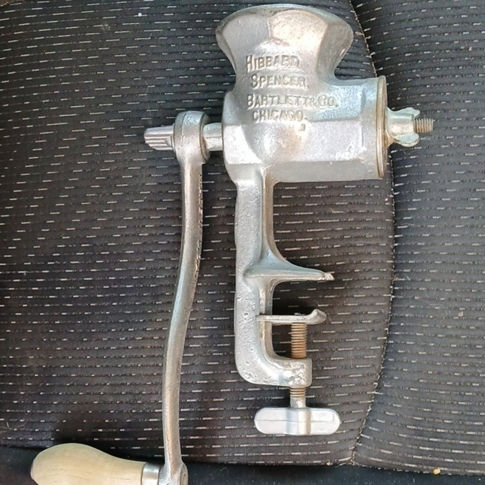 Vintage Hibbard Spencer Bartlett Meat Grinder